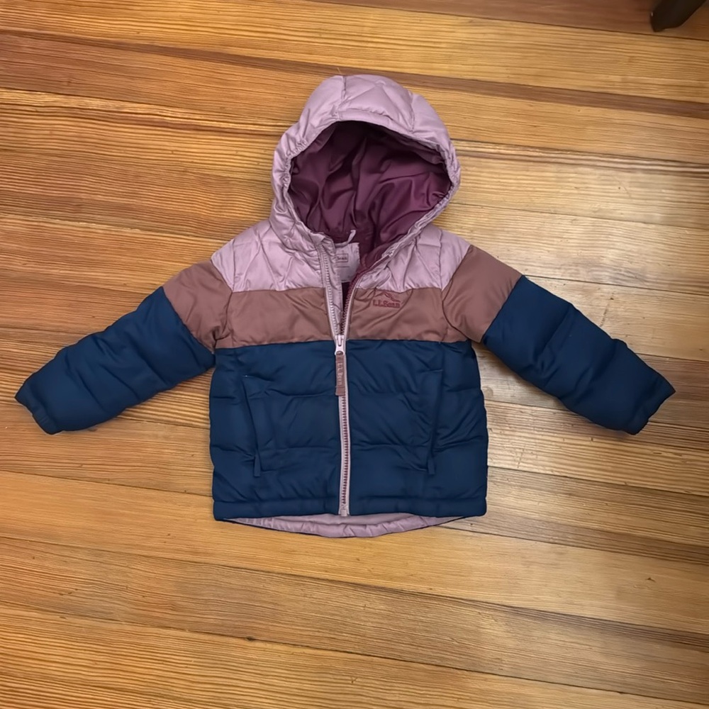 LL Bean Colorblock jacket 4T